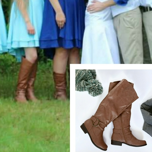 SOLD LOCAL - Chestnut Knee High Boots - Picture 3 of 4